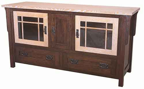 Amish Craftsman 60" Plasma Cabinet - Click Image to Close