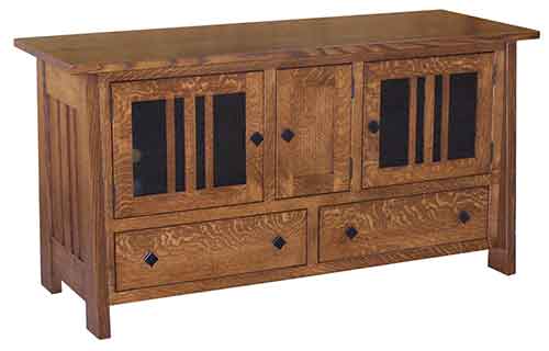 Amish Freemont 60" Plasma Cabinet - Click Image to Close