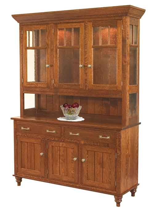 Amish Harvest China Cabinet - Click Image to Close