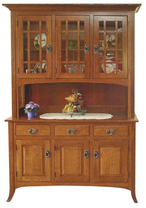 Amish Open Mission Hutch - Click Image to Close
