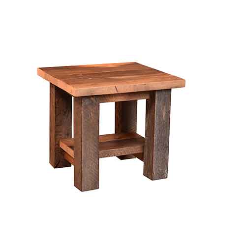Amish Made Almanzo End Table w/ Shelf - Click Image to Close