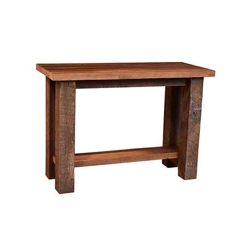 Amish Made Almanzo Sofa Table w/ Shelf - Click Image to Close