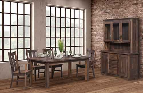 Amish Made Oxford Dining Table - Click Image to Close