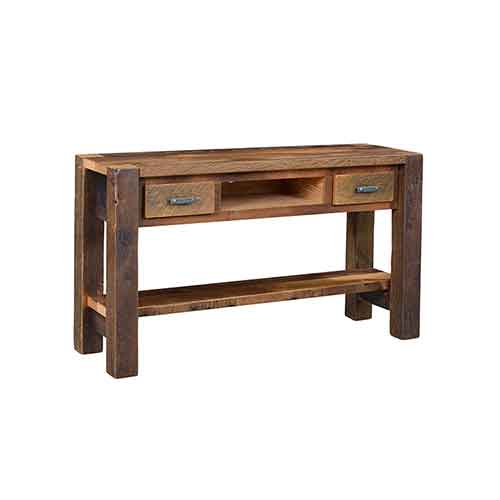 Amish Made Timber Ridge TV Console-2 Drawer - Click Image to Close