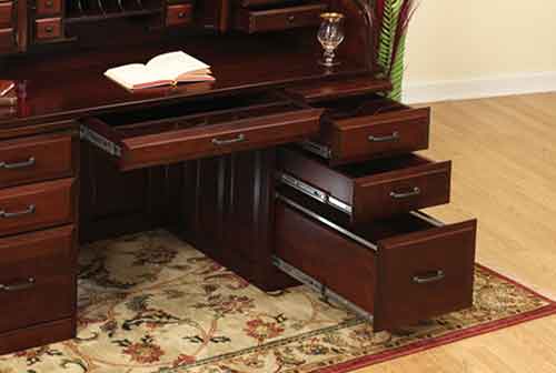 Deluxe Rolltop Drawers on Top - Click Image to Close