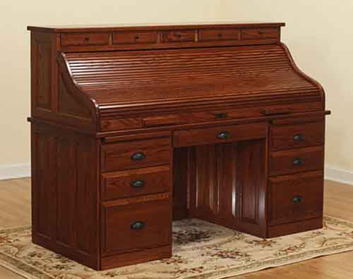Traditional Rolltop Drawers on Top - Click Image to Close