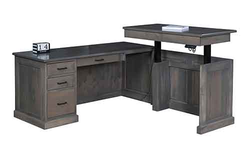 Urban L-Desk with Adjustable Return - Click Image to Close