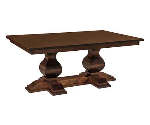 Amish Barrington Double Pedestal Table