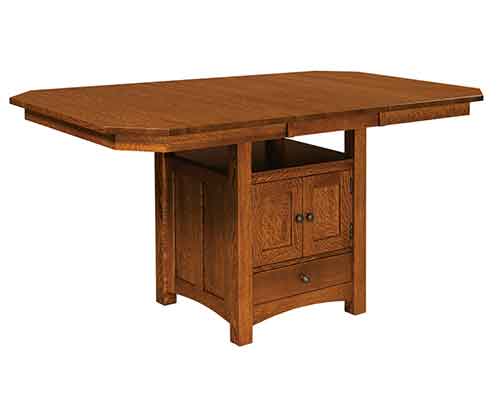 Amish Bassett Cabinet Bistro Table - Click Image to Close