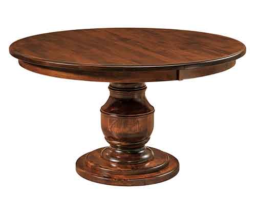 Amish Burlington Single Pedestal table - Click Image to Close