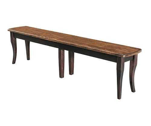 Amish Cantebury Expandable Bench - Click Image to Close