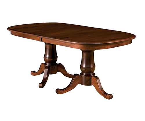 Amish Chancellor Double Pedestal Table - Click Image to Close