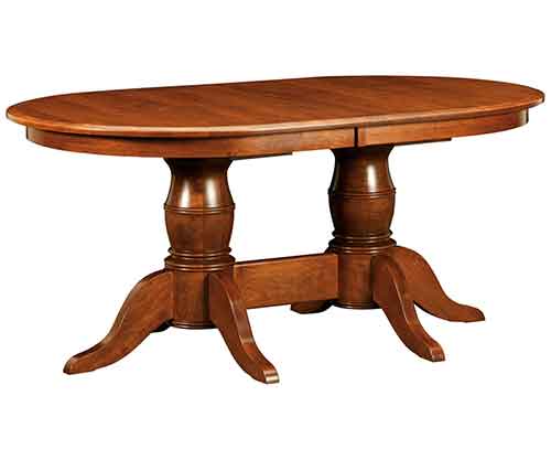 Amish Harrison Double Pedestal Table - Click Image to Close