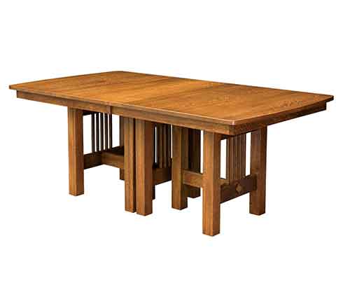 Amish Hartford Trestle Dining Table - Click Image to Close