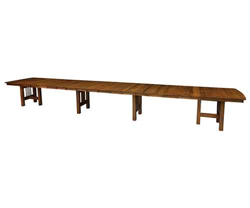 Amish Hartford Trestle Dining Table - Click Image to Close