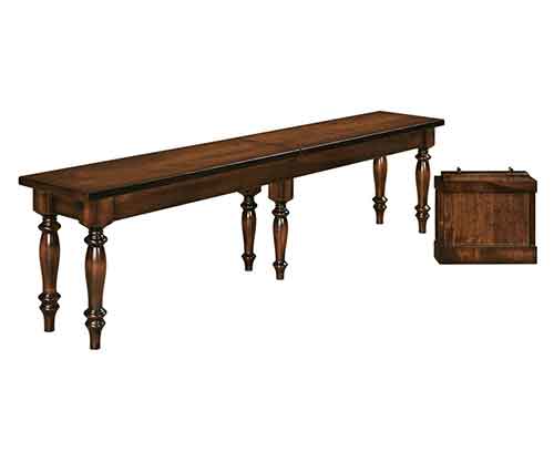 Amish Harvest Bench - Click Image to Close