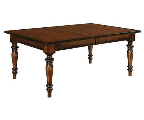 Amish Harvest Leg Dining Table - Click Image to Close