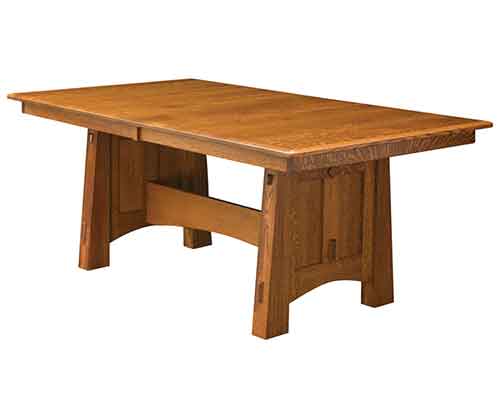 Amish McCoy Trestle Dining Table - Click Image to Close