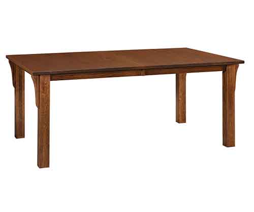 Amish Mission Leg Dining Table - Click Image to Close