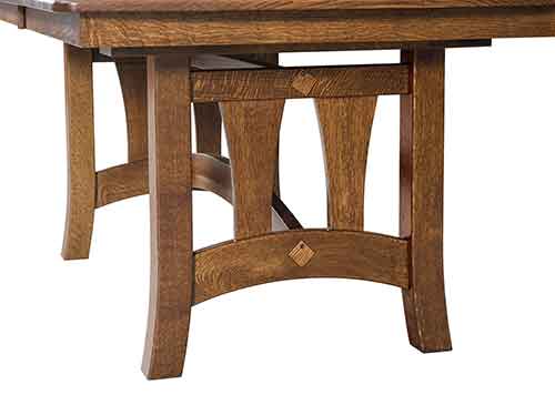 Amish Naperville Trestle Table - Click Image to Close
