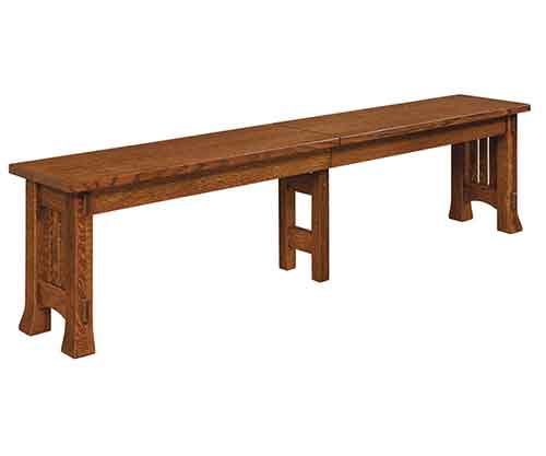 Amish Old Century Mission Bench - Click Image to Close