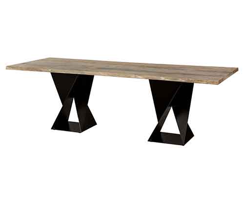 Amish Oxford Double Table - Click Image to Close
