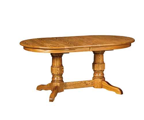 Amish Preston Double Pedestal Table - Click Image to Close