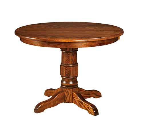 Amish Preston Single Pedestal Table - Click Image to Close