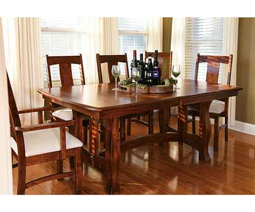 Amish Reno Trestle Dining Table - Click Image to Close