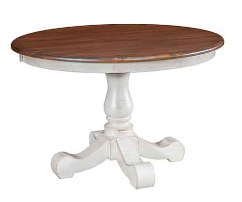 Amish Savannah Single Pedestal Table