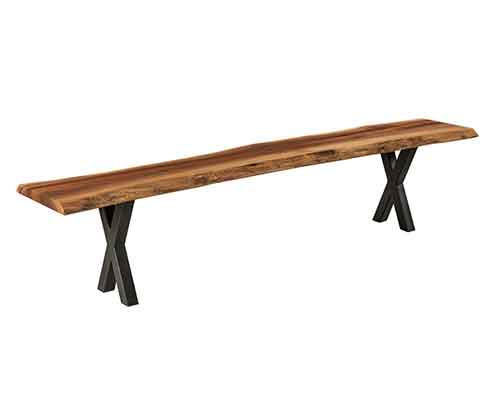 Amish Xavier Dining Bench - Click Image to Close