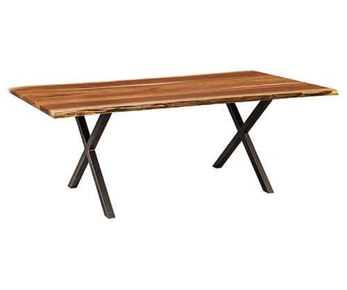 Amish Xavier Trestle Dining Table - Click Image to Close