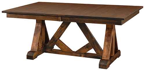 Amish Bailey Trestle Table - Click Image to Close