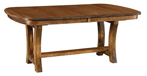 Amish Camp Hill Trestle Table - Click Image to Close