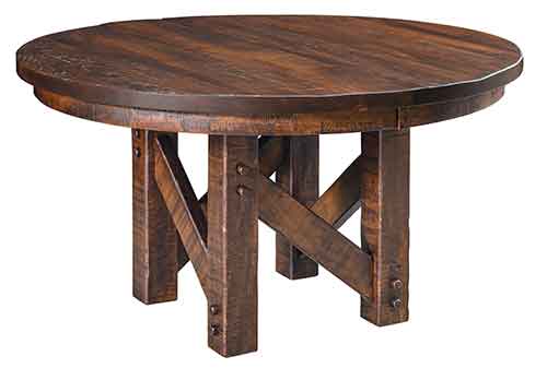Amish Denver Pedestal Table - Click Image to Close