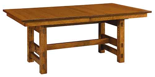 Amish Glenwood Trestle Table - Click Image to Close