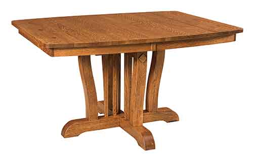 Amish Grand Central Pedestal Table - Click Image to Close