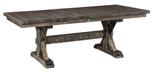Amish Elkhorn Trestle Table